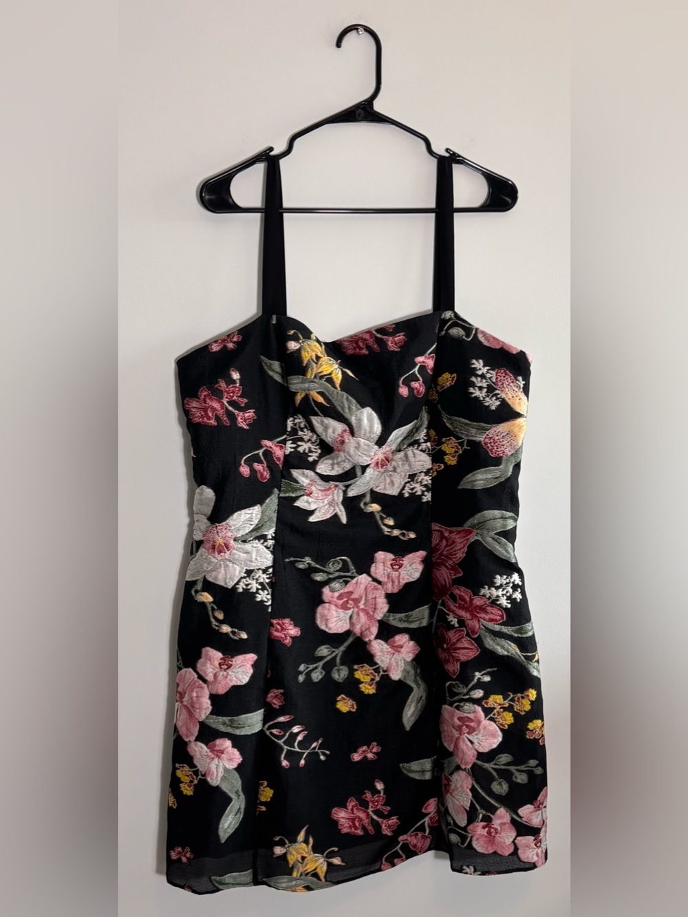 Marchesa Notte Fils Coupé Floral Flared Mini Dress – Size 16 – Luxury